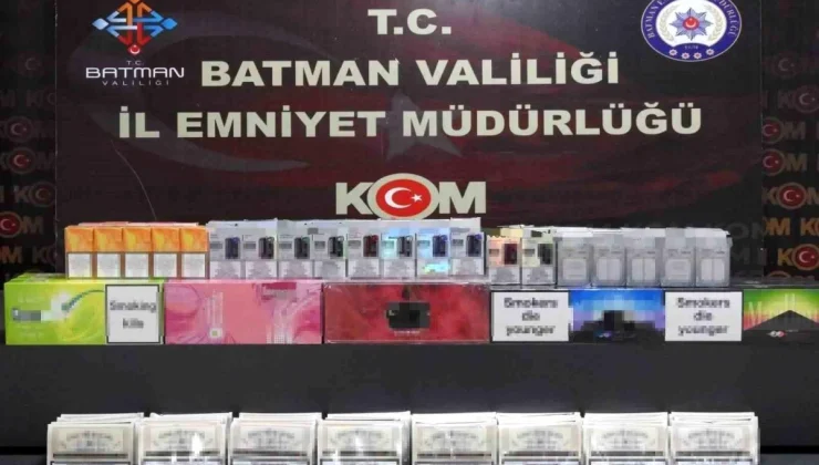 Batman’da Üst Aramasında Kaçak Sigara ve Elektronik Sigara Ele Geçirildi